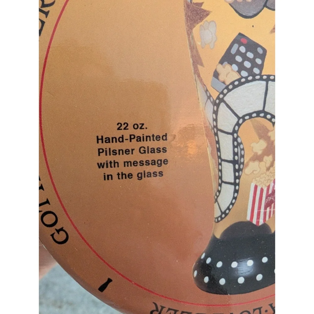 Lolita Birthday Girl 22 Oz Hand Painted Pilsner Beer Glass Rhinestones w Box
